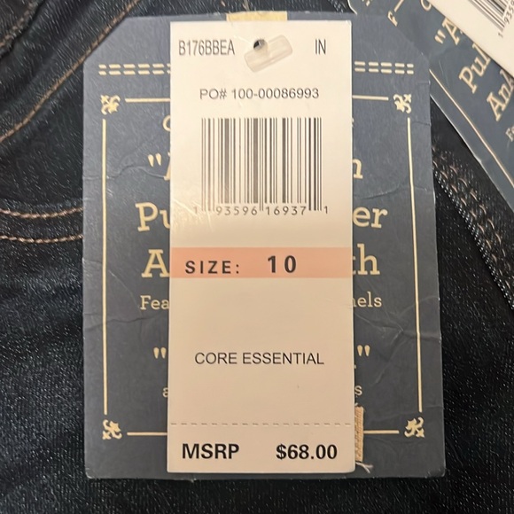 #307 ✔️Democracy Abroad Solution Indigo Pull on Glider Ankle Length Jean - Picture 7 of 11